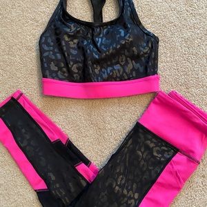 Athletic bra and leggings set
